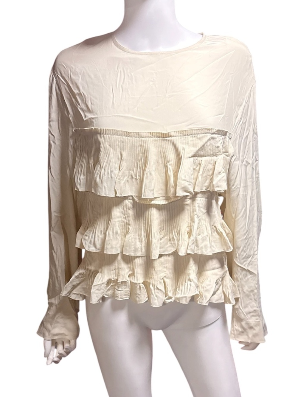NWT Marni Ruffle Silk Blouse - 4